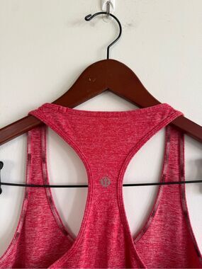 Lululemon Racerback Tank - Heathered Pink-Red